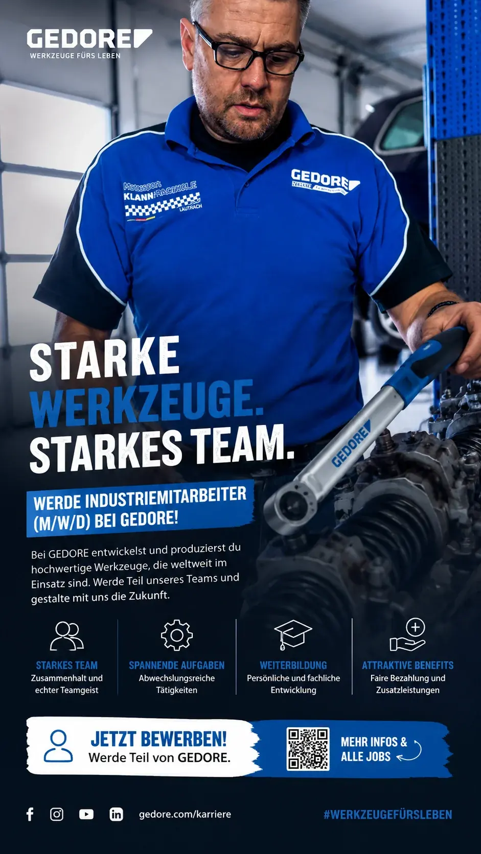 GEDORE Automotive Industrie-Recruiting – Social Media Werbeanzeige Lüneburg